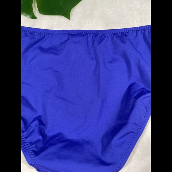 NWT $52 BECCA Laser Cut Out Bikini Bottom in‎ Sapphire [SZ Medium ] - Picture 10 of 12